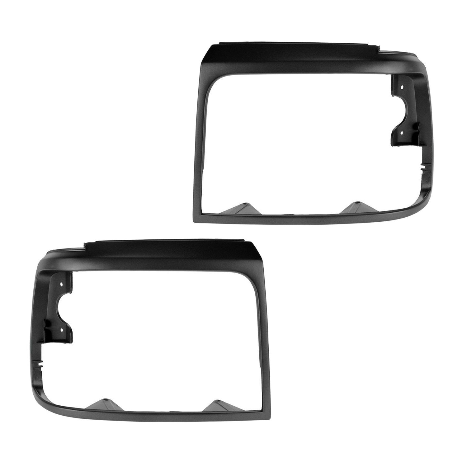 For 92-96 Bronco Eddie Bauer Headlight Lamp Door Bezels Trim Gray Argent Pair