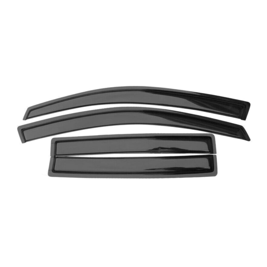 For 04-10 QX56 05-15 Armada Acrylic Visor Vent Rain Sun Deflector Guard 4Pc Set