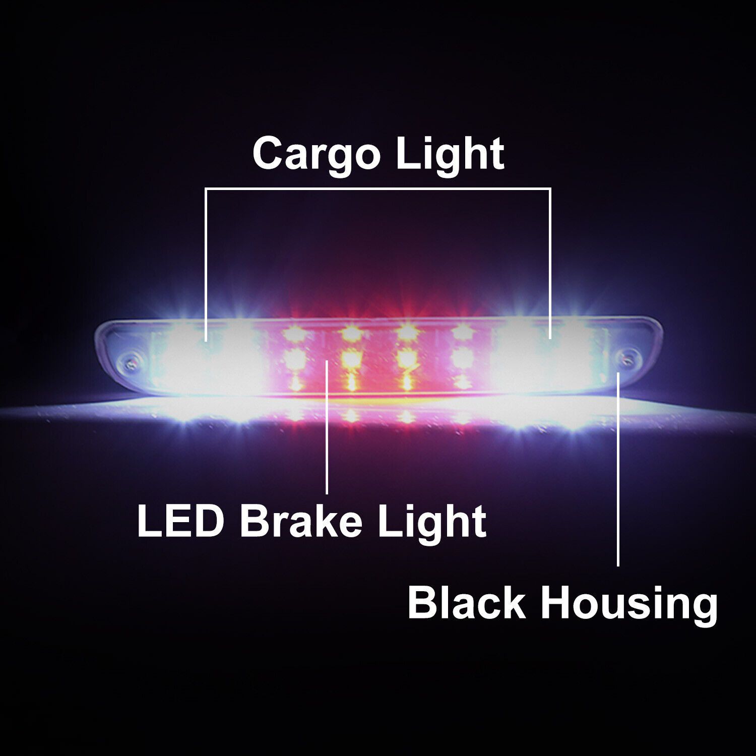LED Third 3rd Brake Light Clear For Ford Mazda 99-16 Ford F350 Super Duty