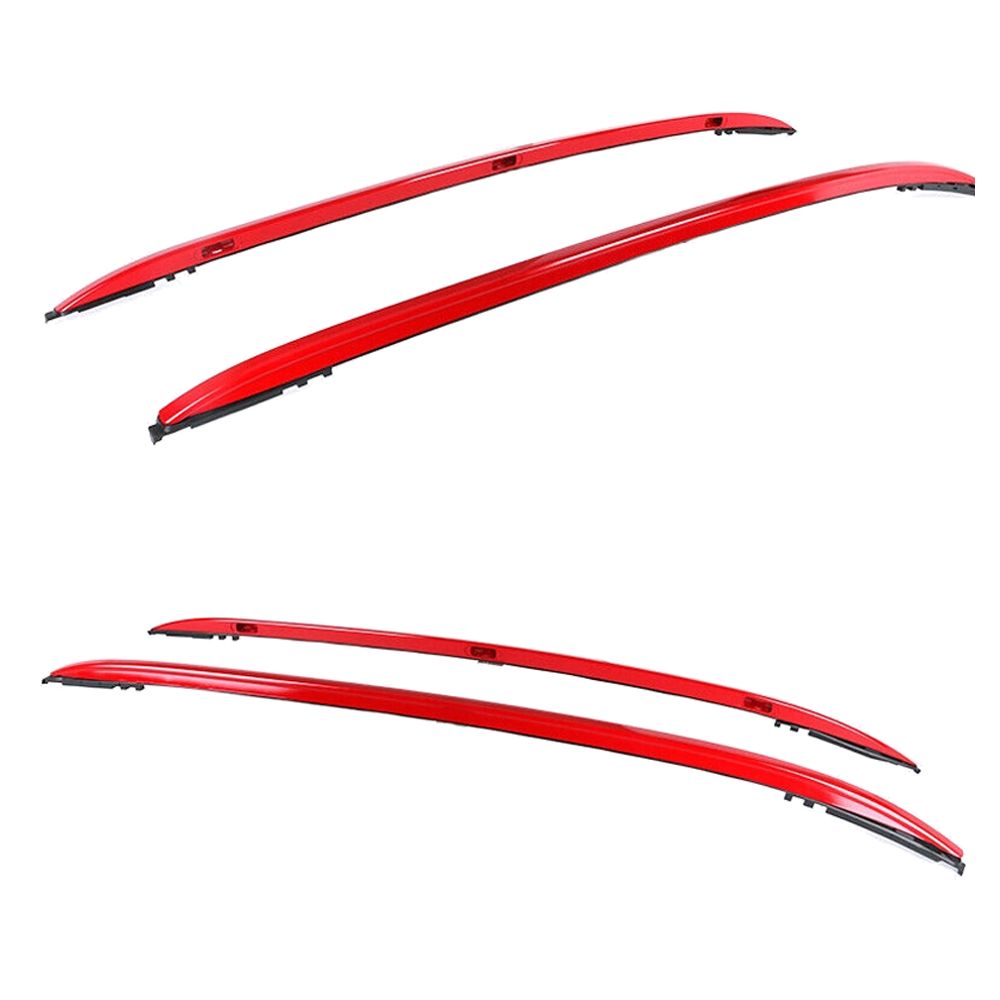 Fits 18-20 Toyota C-HR 4DR OE Style Red Roof Rack Side Rails Bar Aluminum - 2PCS