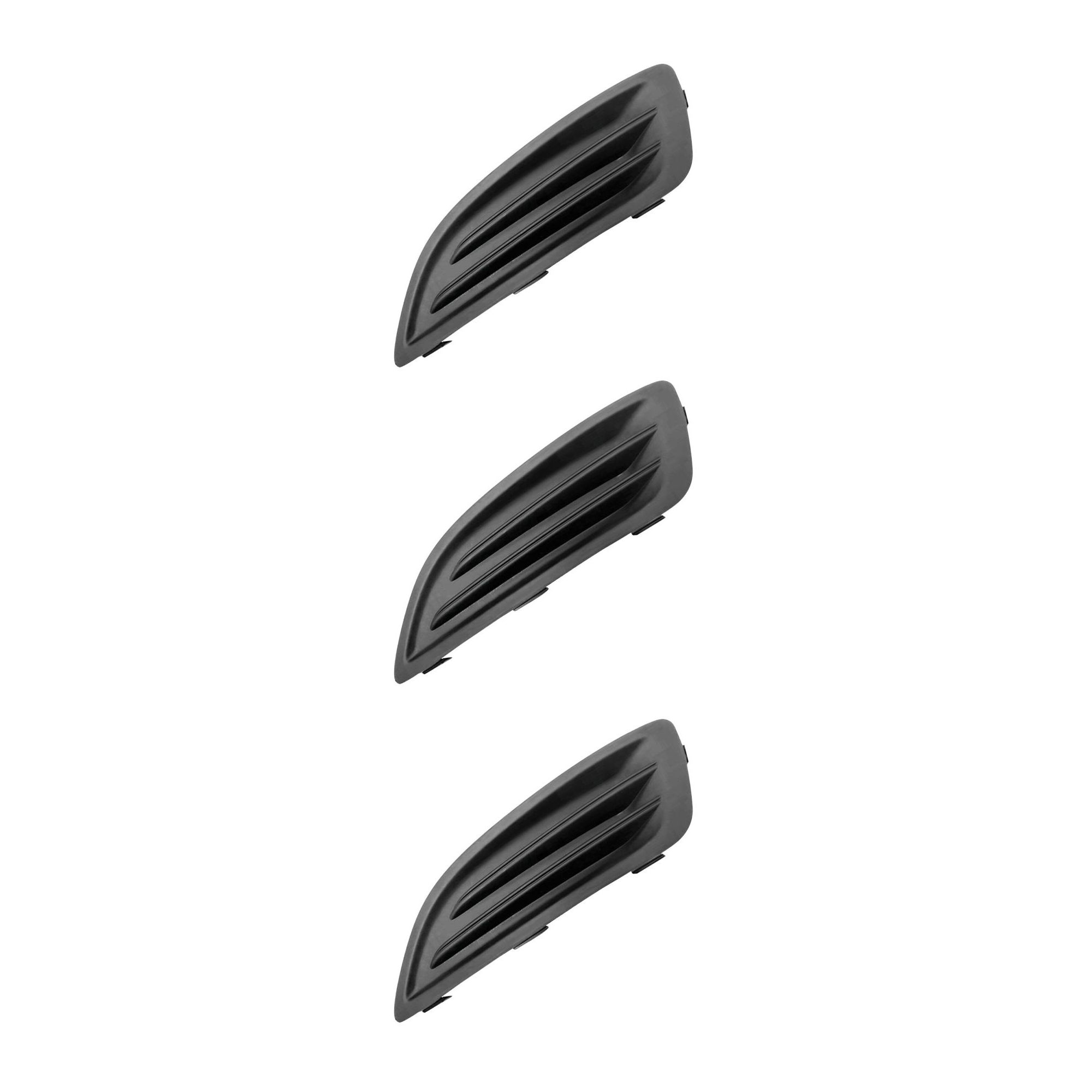 3 Sets Of - Front Left Bumper Fog Cover For Ford 14-19 Fiesta Hatchback 14-19 Fiesta