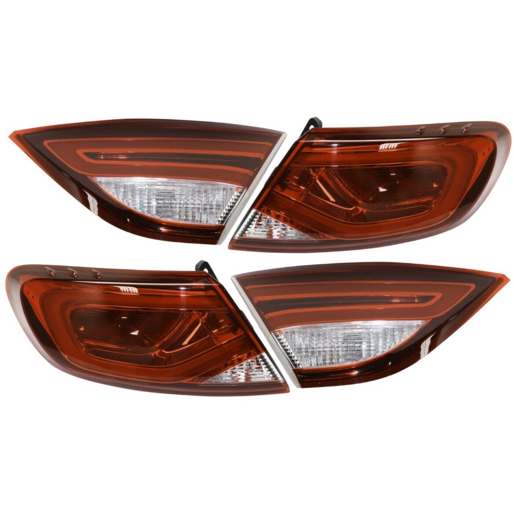 Tail Light For 2015-2016 Chrysler 200 Set Of 4 Left And Right Inner And Outer