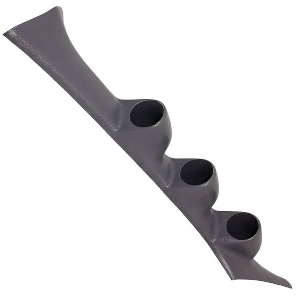 Dark Gray Triple Gauge 52mm Pillar For 95-98 Eagle Talon 95-99 Mitsubishi Eclipse