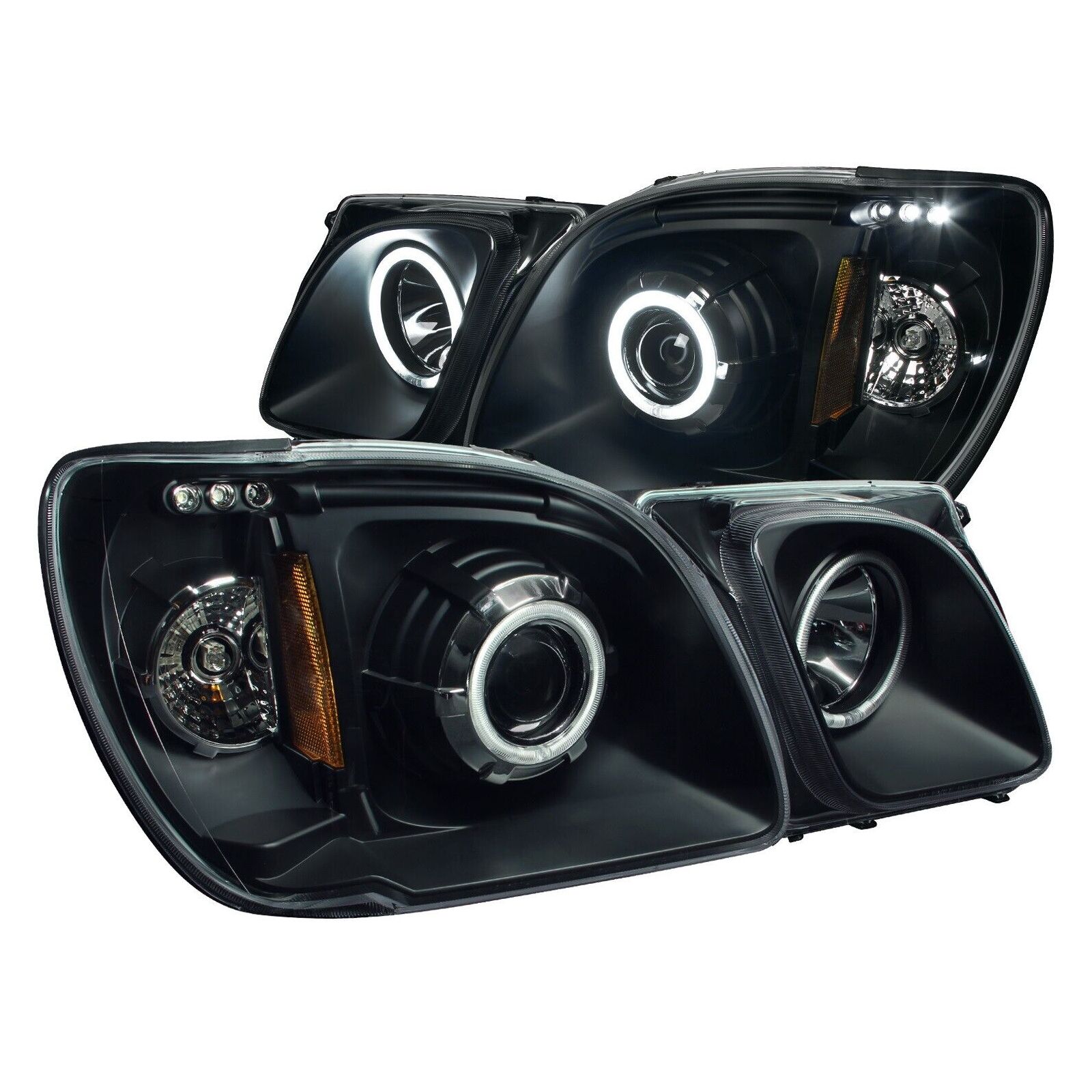 For Lexus 1998-2007 LX470 Base Sport Utility Projector Headlight Set W/Halo