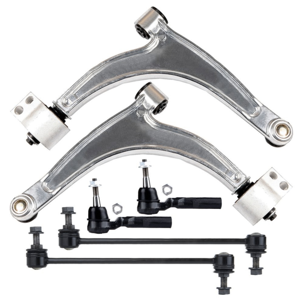 6 Front Lower Control Arm Ball Joint Tie Rod Sway Bar For Aura G6 Malibu