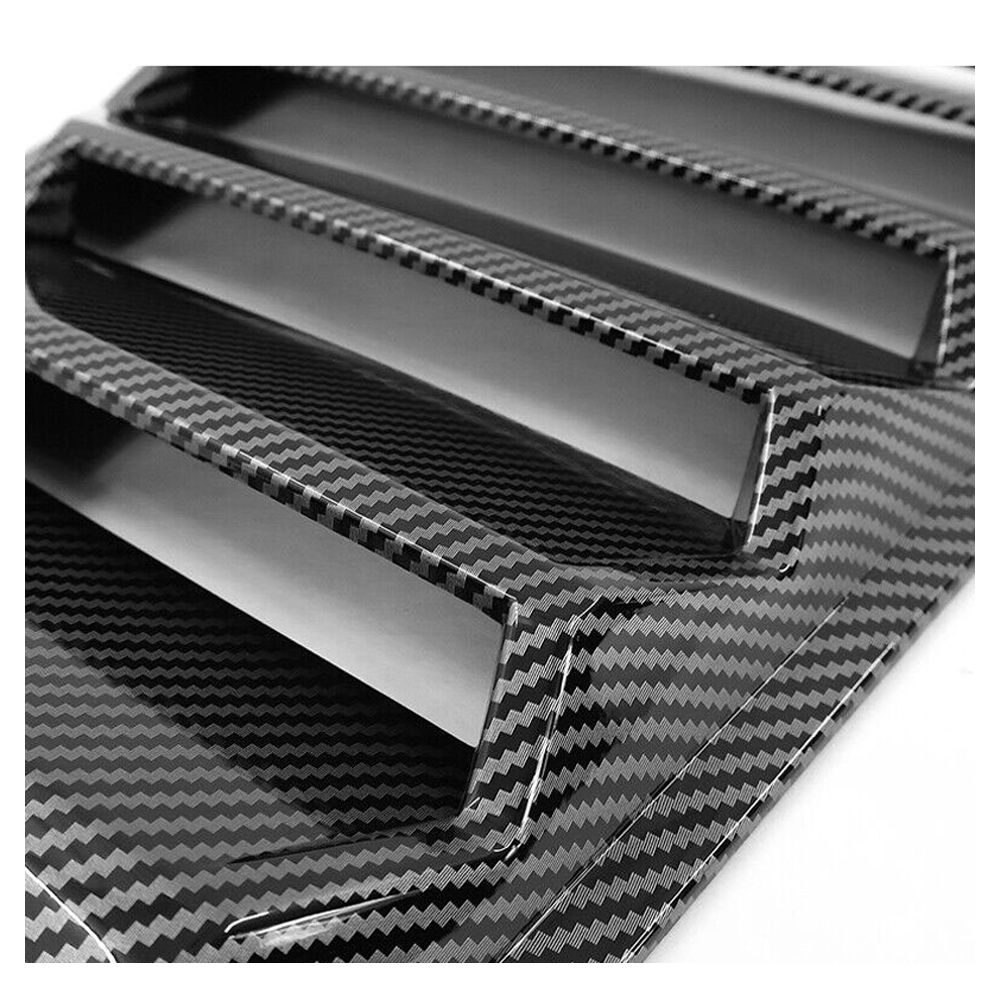Fits 08-23 Dodge Challenger XE V4 Style Carbon Fiber Print Side Window Louvers
