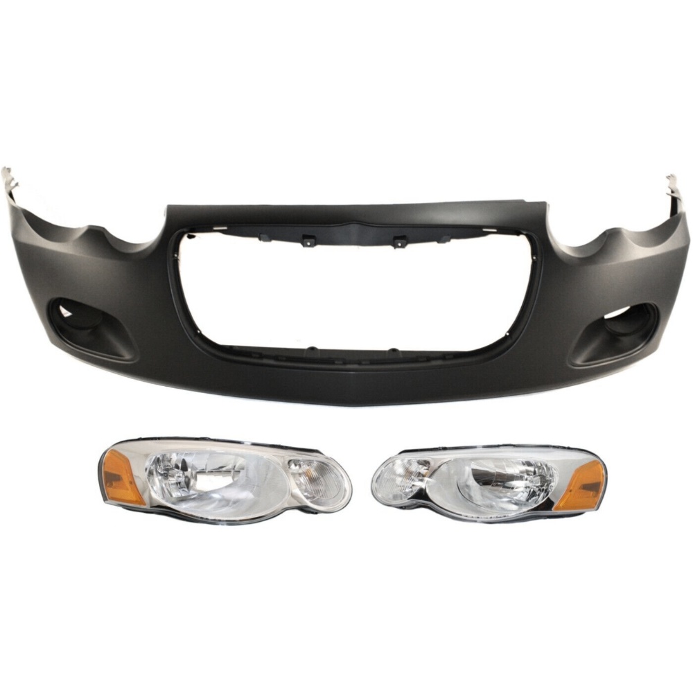 Bumper Cover Kit For 2004-2005 Chrysler Sebring Sedan Front