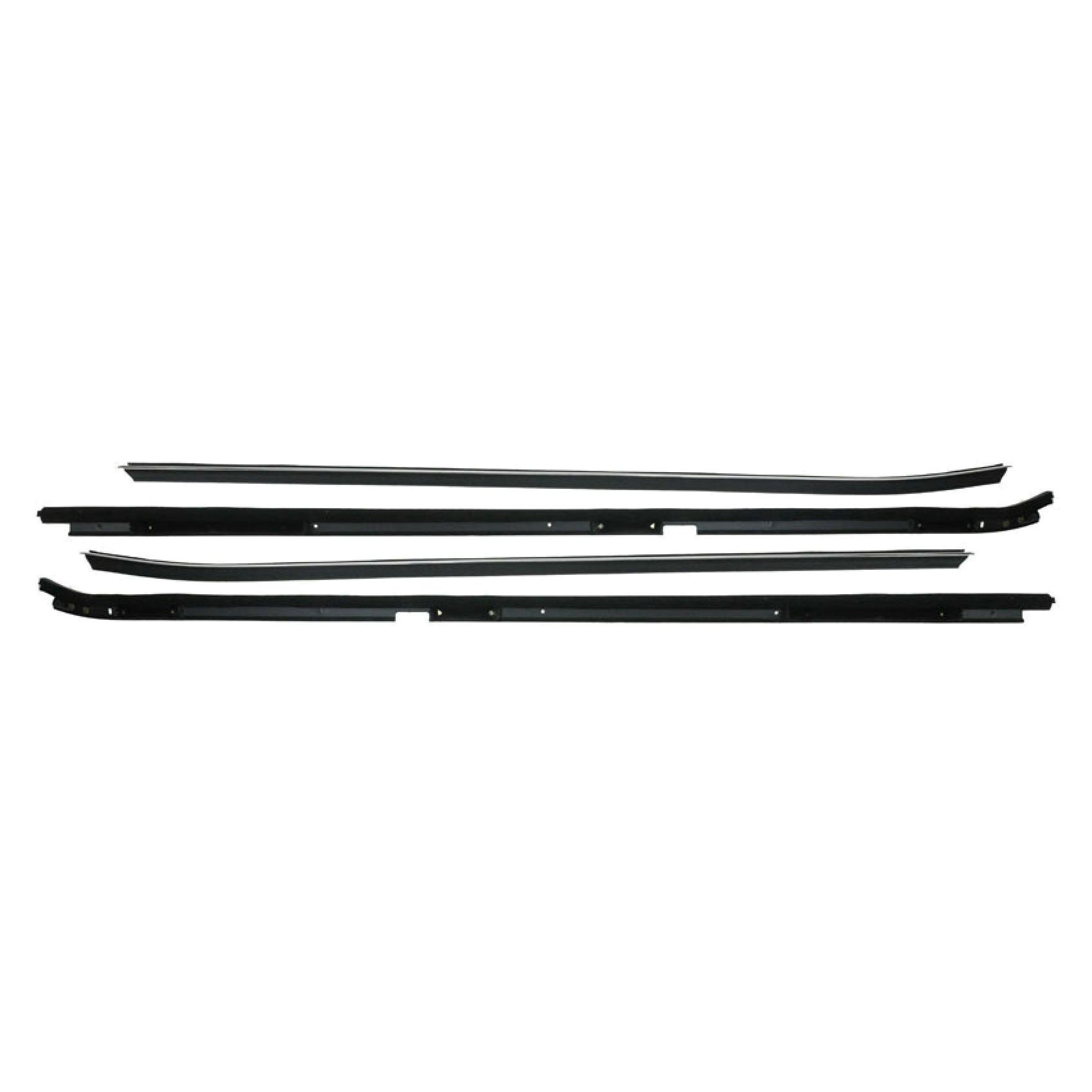 Inner & Outer Window Sweep Felts Seals Weatherstrip 4-pc Kit Set For Buick Olds