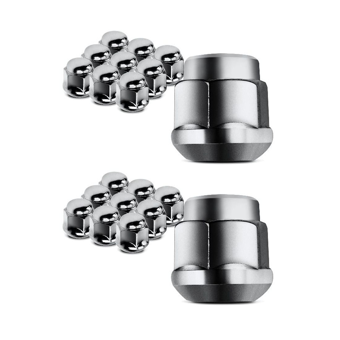 20 PCS - M12-1.50 Front / Rear Acorn Wheel Lug Nut For Honda Civic CR-V Accord Acura