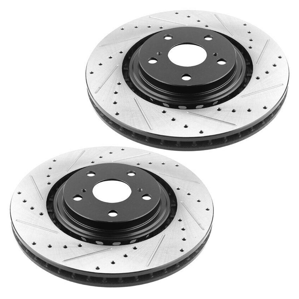 Front & Rear Brake Rotors + Pads For 2014 - 2019 Toyota Sienna Highlander 3.5L