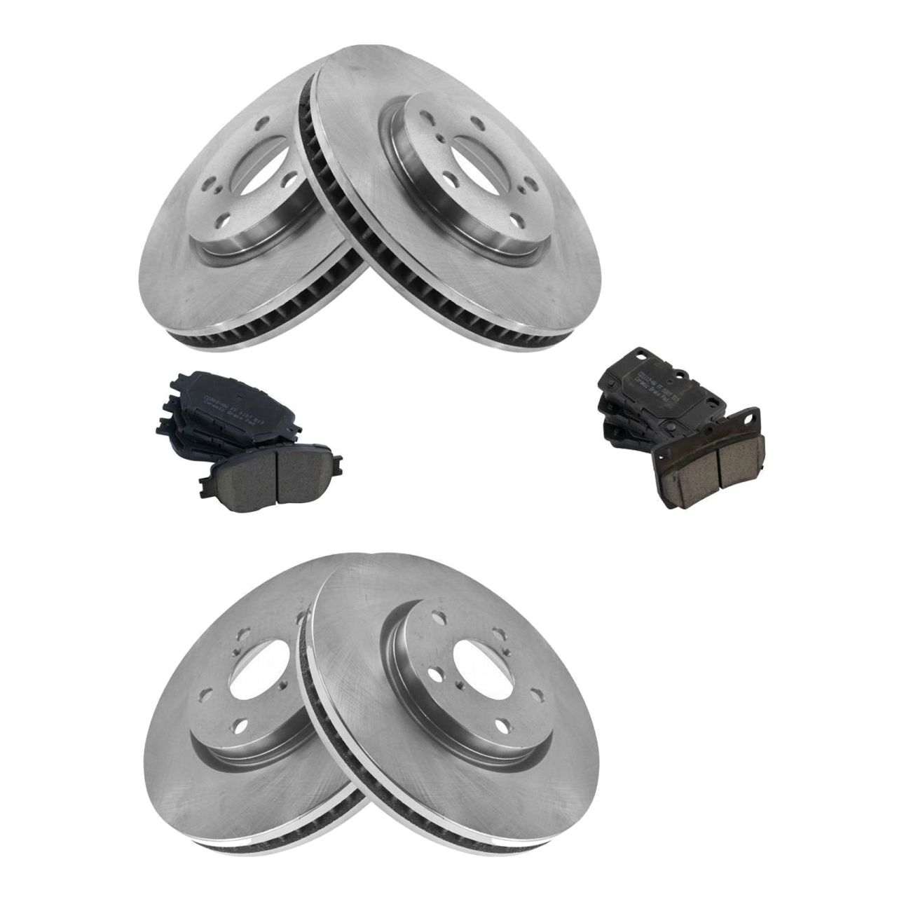 For 06 Lexus GS300 10-13 Lexus IS250 Brake Rotor & Ceramic Pad Front & Rear Kit