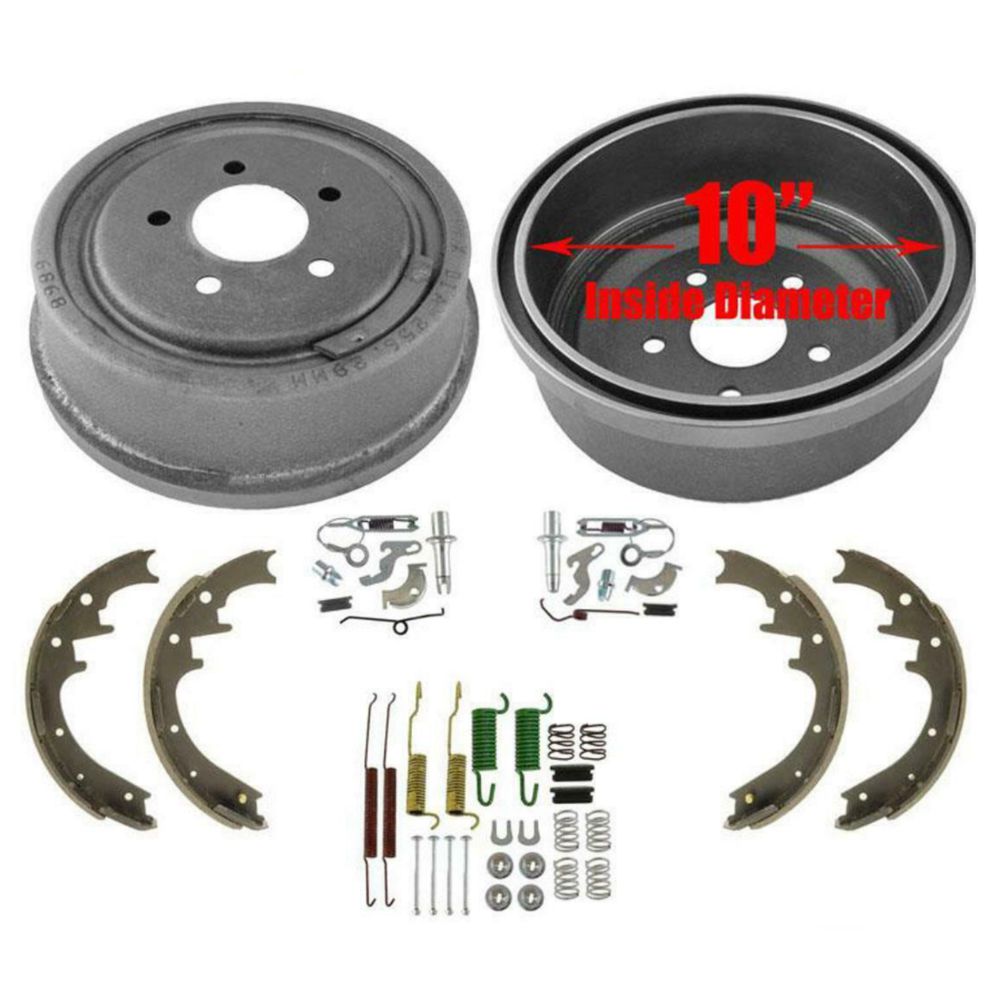 10" Brake Drums Brake Shoes For Ford Mazda 4 Wheel Drive 10" Larger 6pc