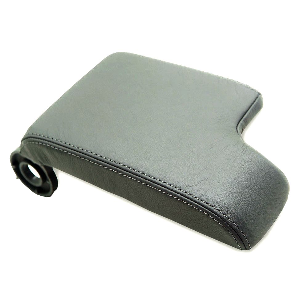 Center Console Armrest Leather Synthetic Cover For BMW E46 99-04 Gray