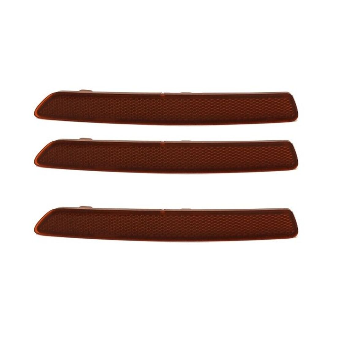 3 Sets Of - For BMW Bumper Face Bar Reflector Light Lamp Rear Passenger Right Side
