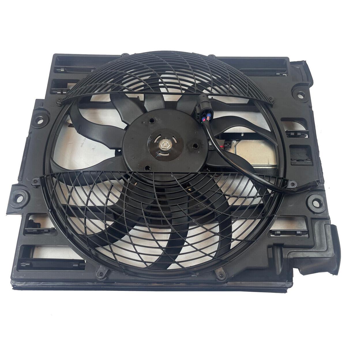Radiator Pusher Cooling Fan Assembly For BMW 525i 528i 530i 540i M5 528iT E39