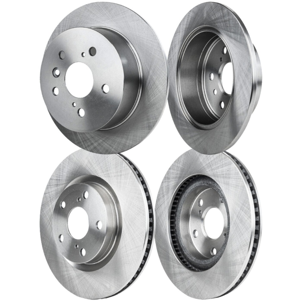 Front And Rear Disc Brake Rotors For Lexus ES300h ES350 Toyota Avalon Camry