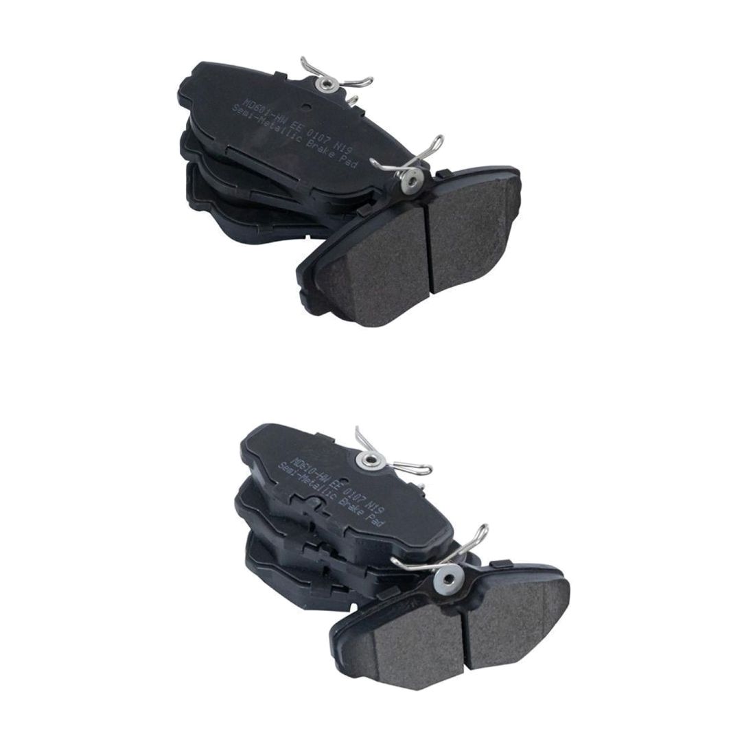 Front & Rear Semi Metallic Disc Brake Pad Kit Lincoln Mercury