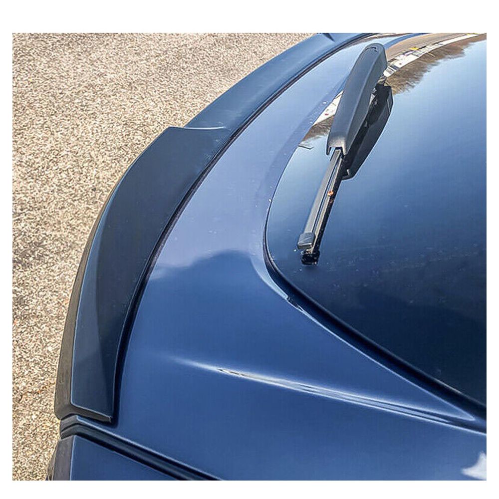 Fits 21-23 Ford Mustang Mach-E IKON Matte Black Rear MID Trunk Spoiler Lip - ABS