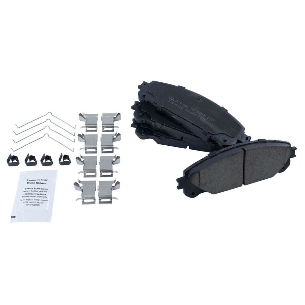 For 2010-2015 RX350 Base Front & Rear Ceramic Brake Pad & Coated Rotor Kit W/