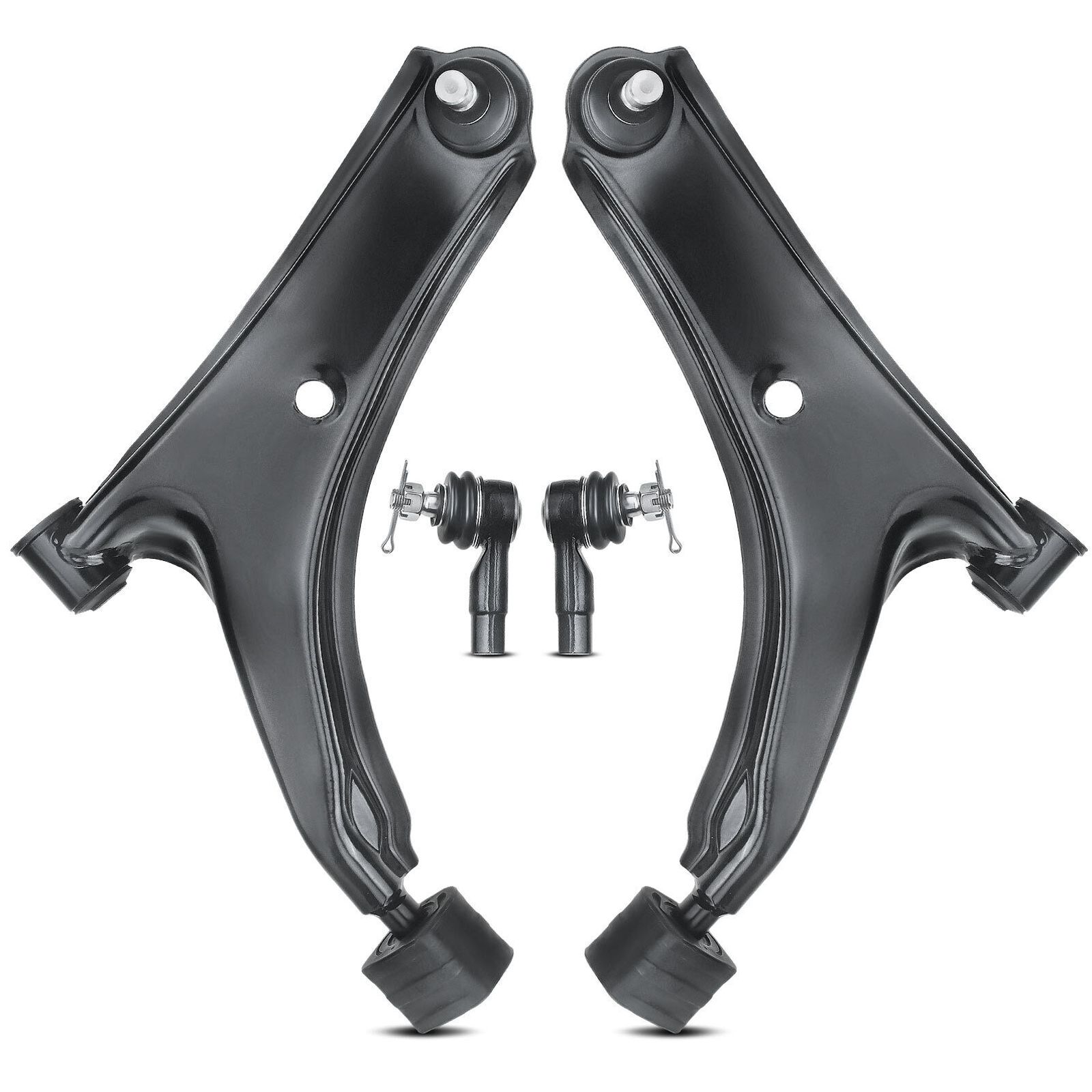 4x Front Lower Control Arm W/ Ball Tie Rod End For Chevy Metro Geo Suzuki Swift