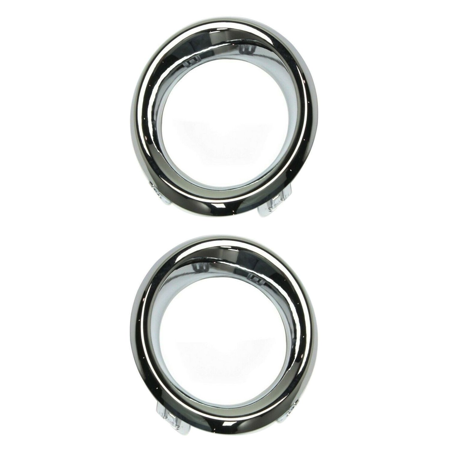 Fog Light Trim Set For 14-16 Mazda 3 14-16 Mazda 3 Sport Left & Right Chrome 2Pc