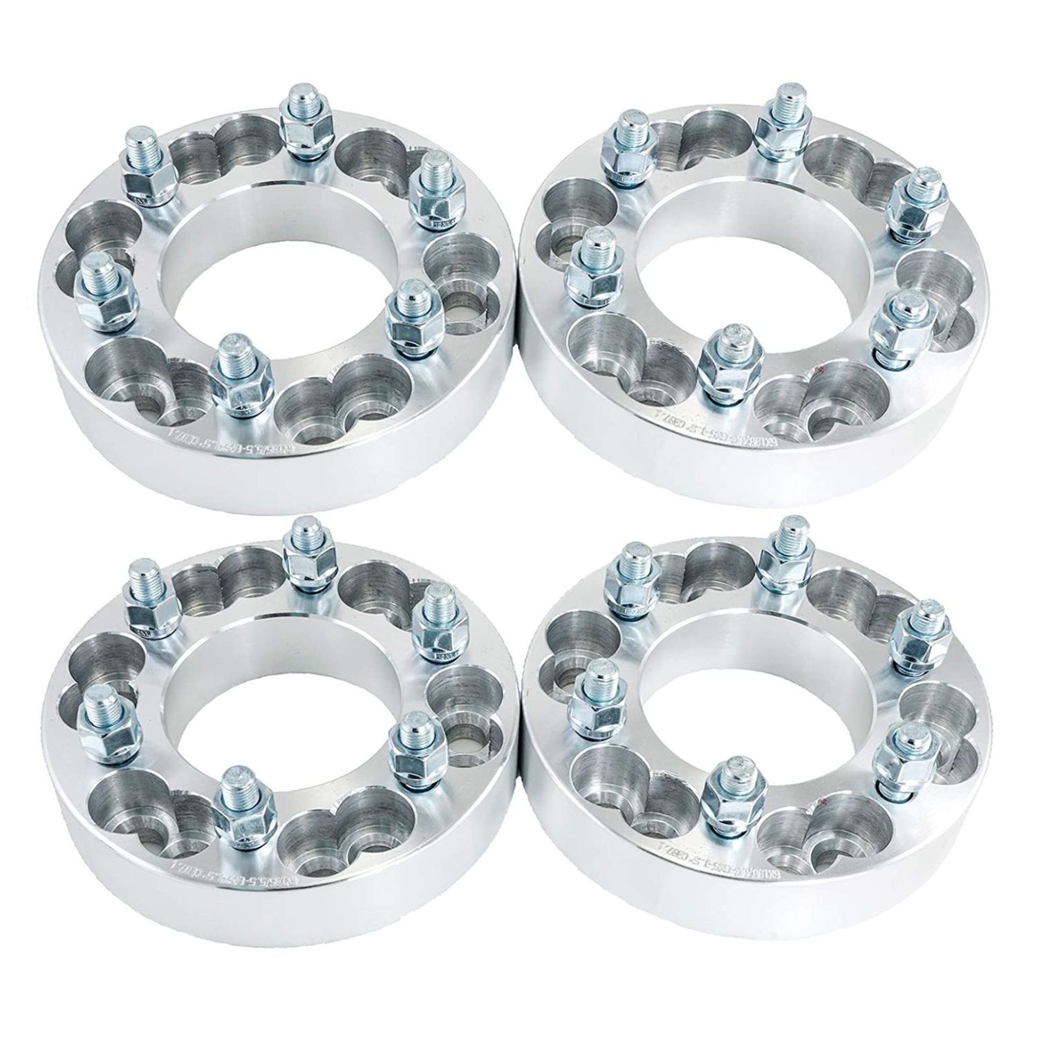 6x5.5 To 6x5 Wheel Adapters 1.5" Inch For Chevy GMC 6x139.7 To 6x127 14x1.5 4pc