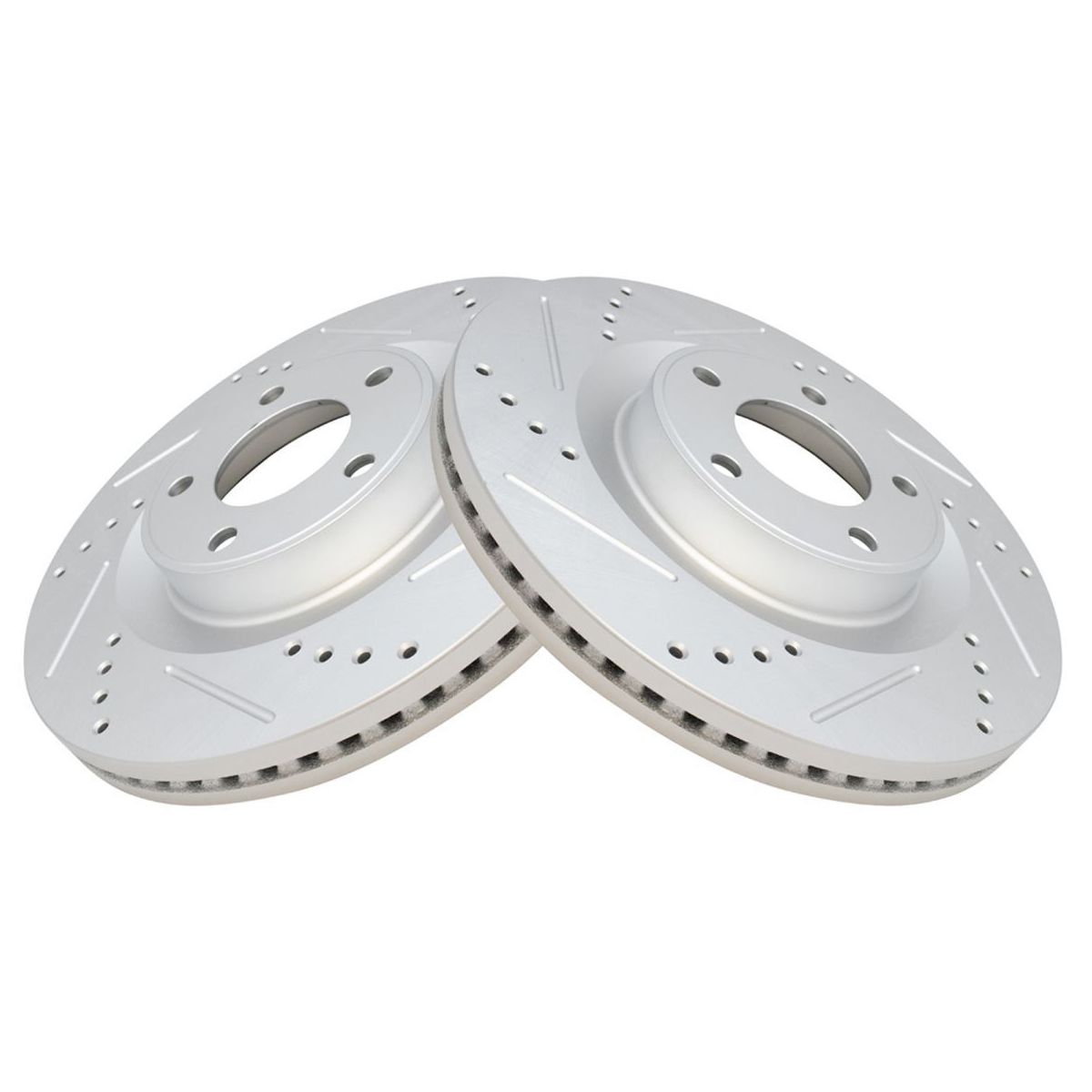 For 2011-2014 Ford Edge SEL Front & Rear Drilled Brake Rotors & Ceramic Pads
