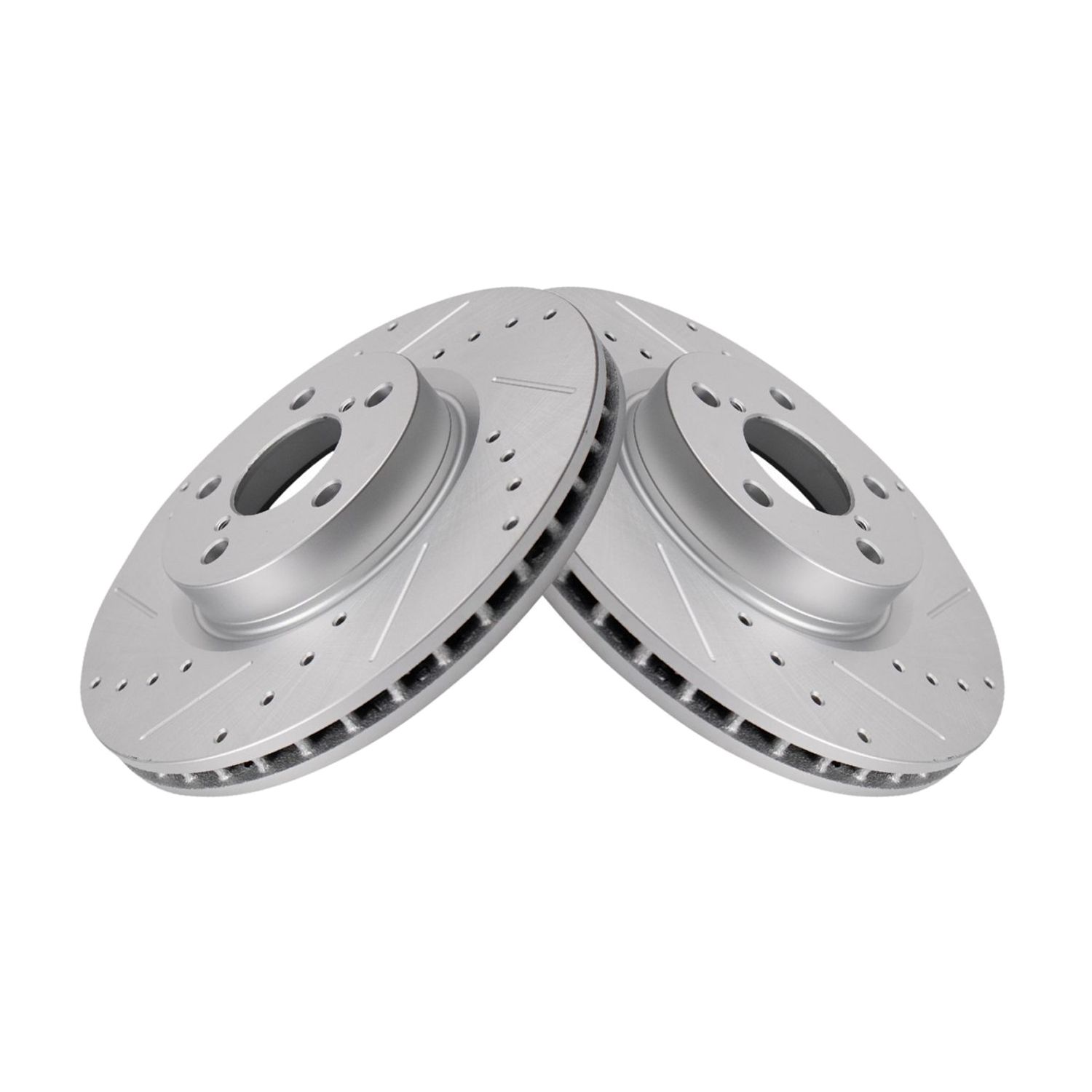For Subaru 17-19 Impreza Hatchback Front Drilled Slotted Coated Brake Rotor Set