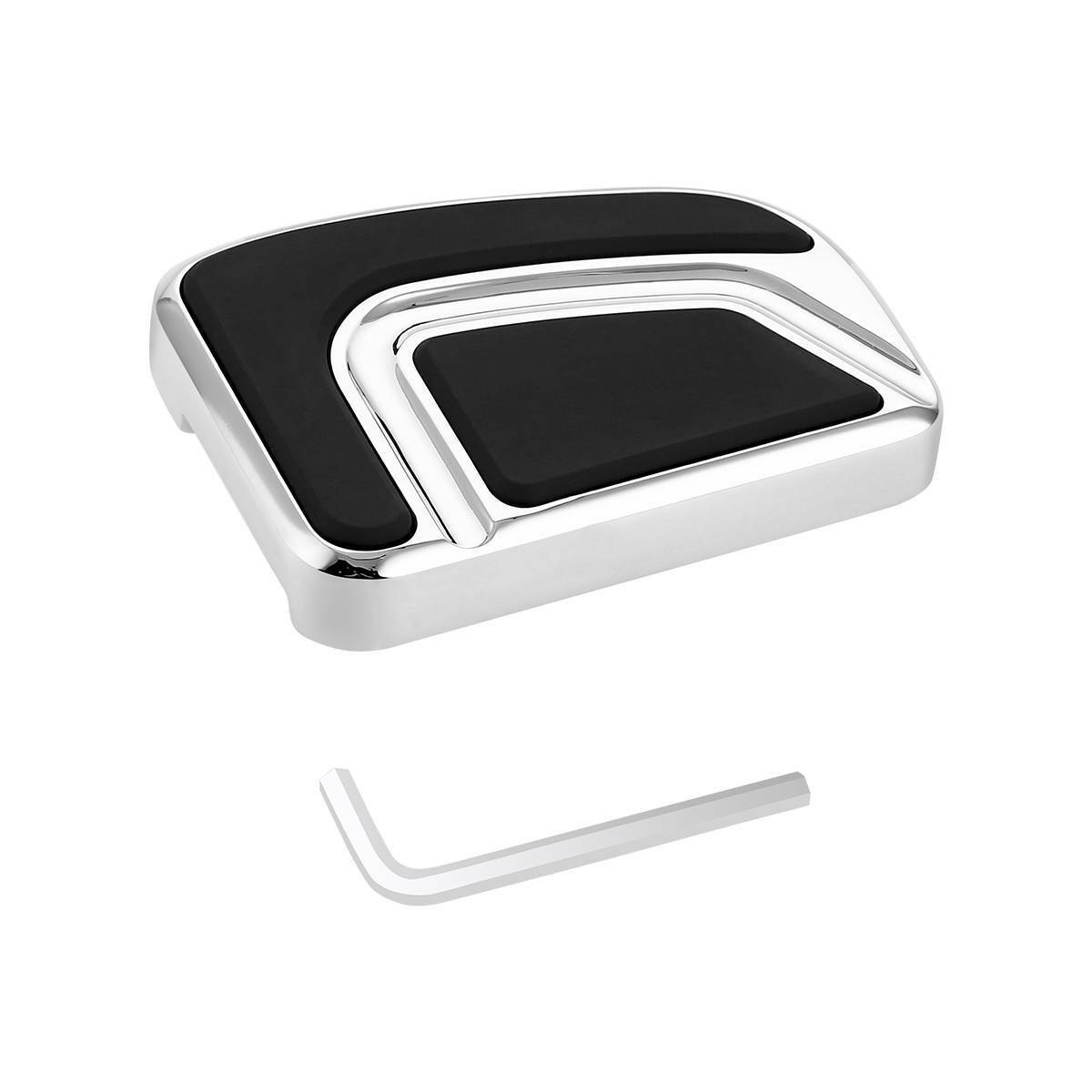 Chrome Airflow Large Brake Pedal For 1980-2022 Harley-Davidson Road