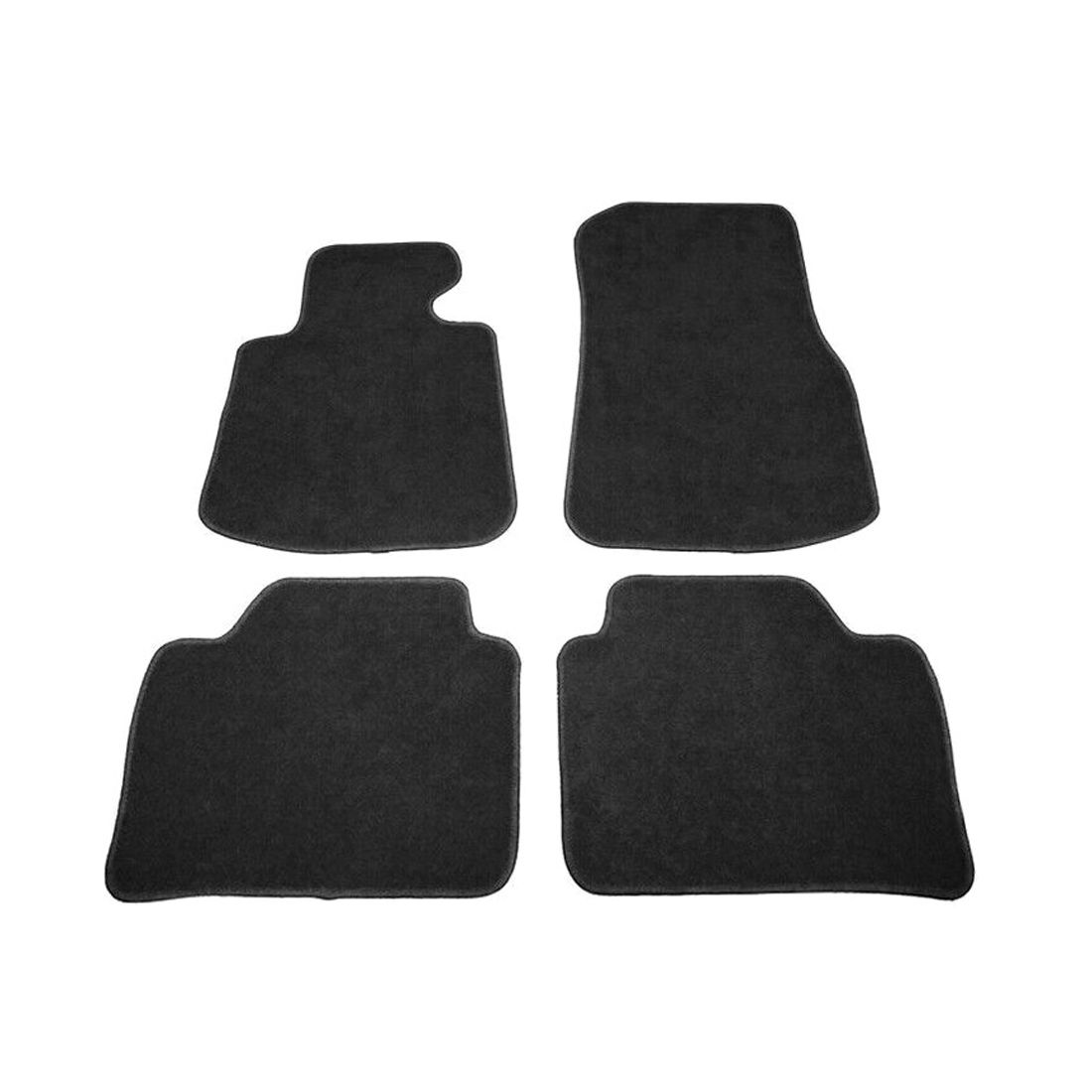 For 2016-2020 420i F32 4-Series Floor Mats Carpet Front & Rear Black 4PC-Nylon