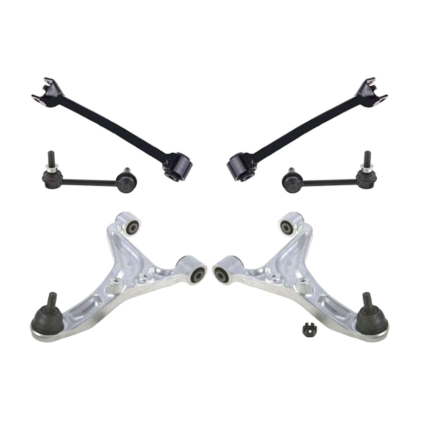 For 2003-2009 Nissan 350Z Rear Upper Control Arms Ball Joint Lower Forward Arms
