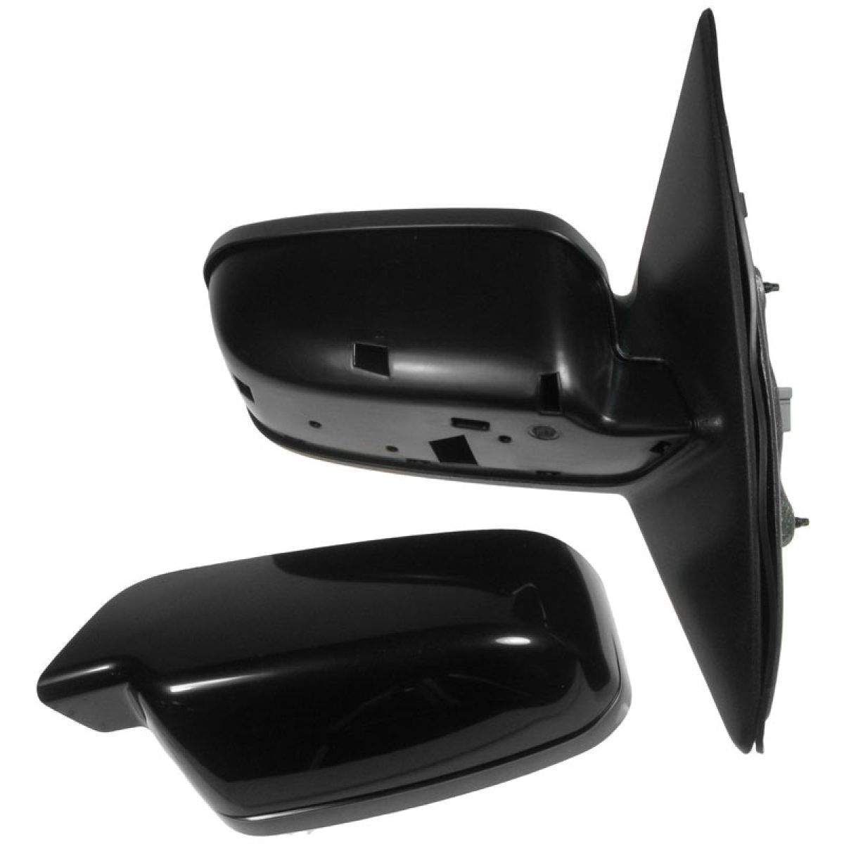 Mirrors Heated Puddle Light Smooth Black Pair Set For 06-12 Fusion 06-11 Milan