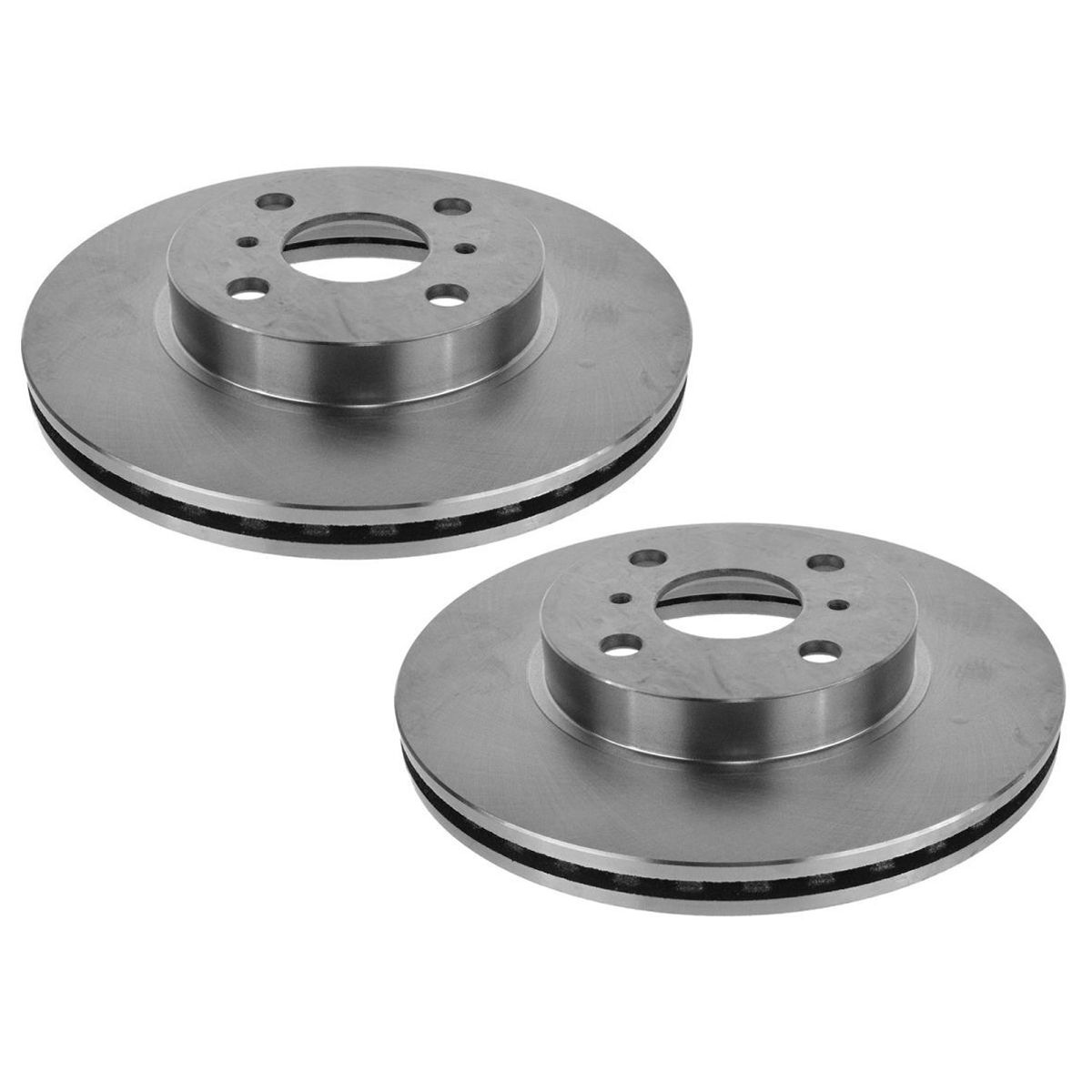 Brake Pad & Rotor Front Semi Metallic Kit For 13 IQ 12-19 Prius C 07-18 Yaris IQ
