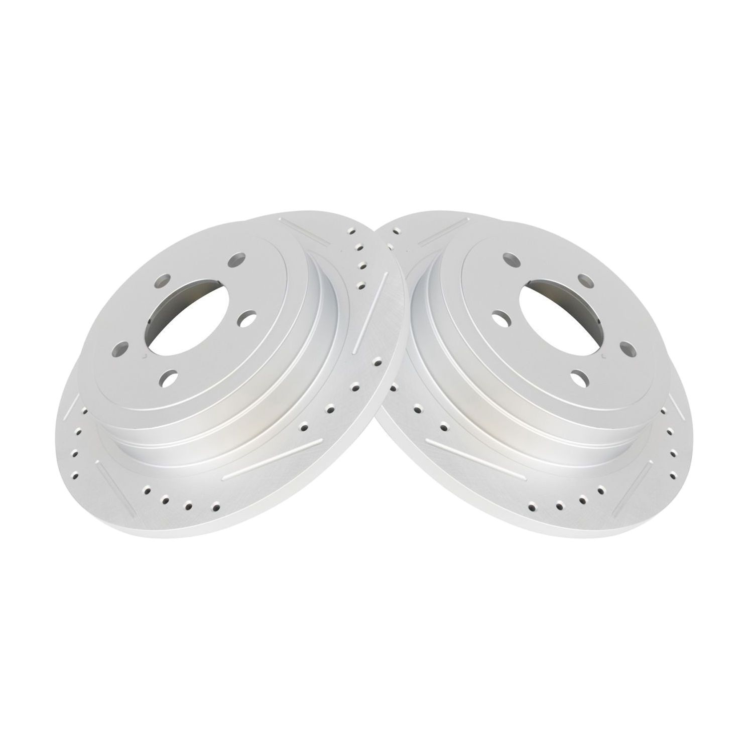 Rear For 03 Explorer Sport Cross Drilled Slotted G-Coated Rotor Kit Pair SUV