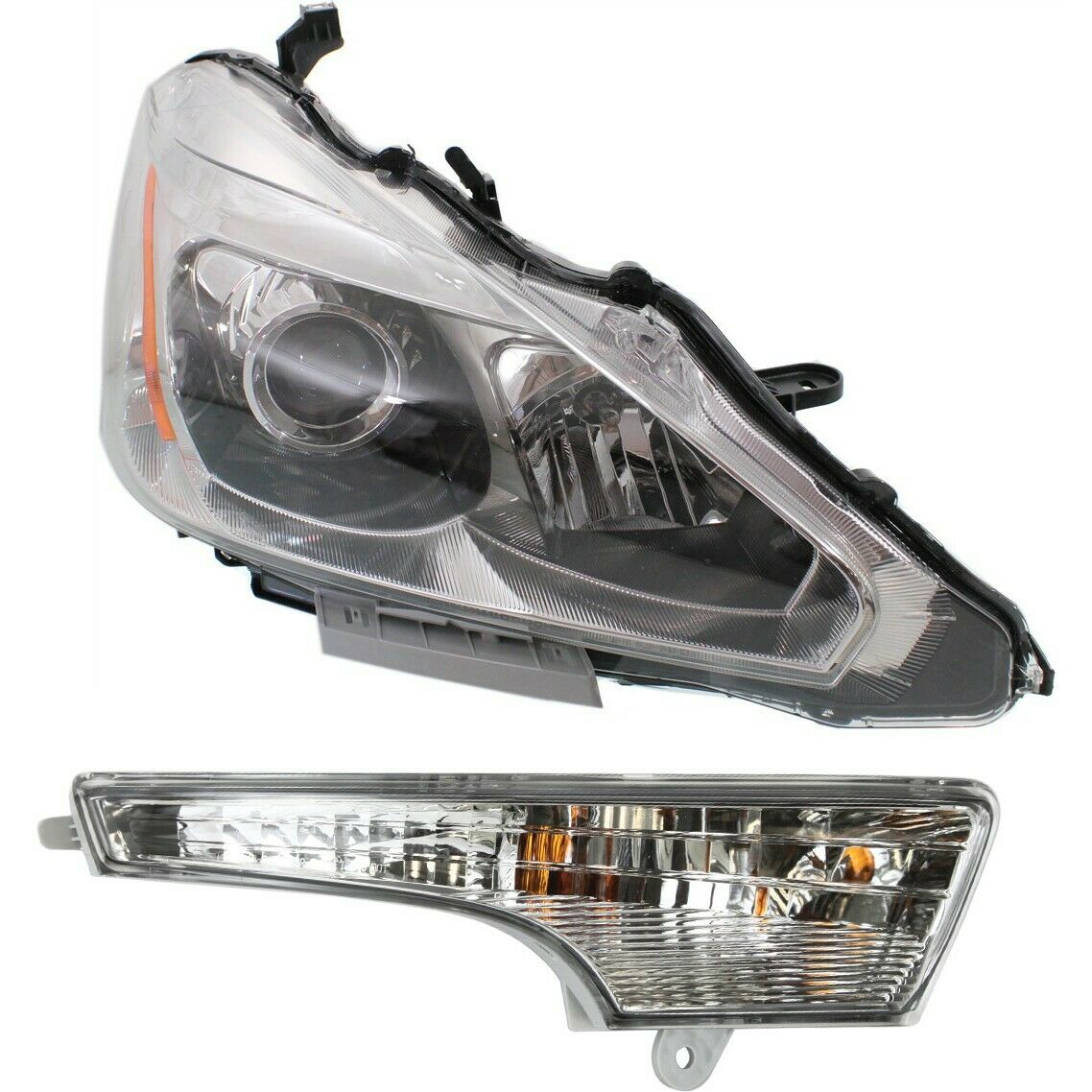 Headlight Kit For 2013-2015 Nissan Altima Sedan Right 2pc