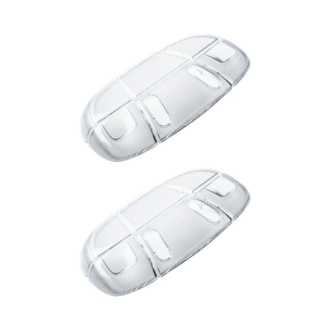 2 Sets Of - Overhead Interior Roof Ceiling Dome Light Lamp Clear Cover Lens