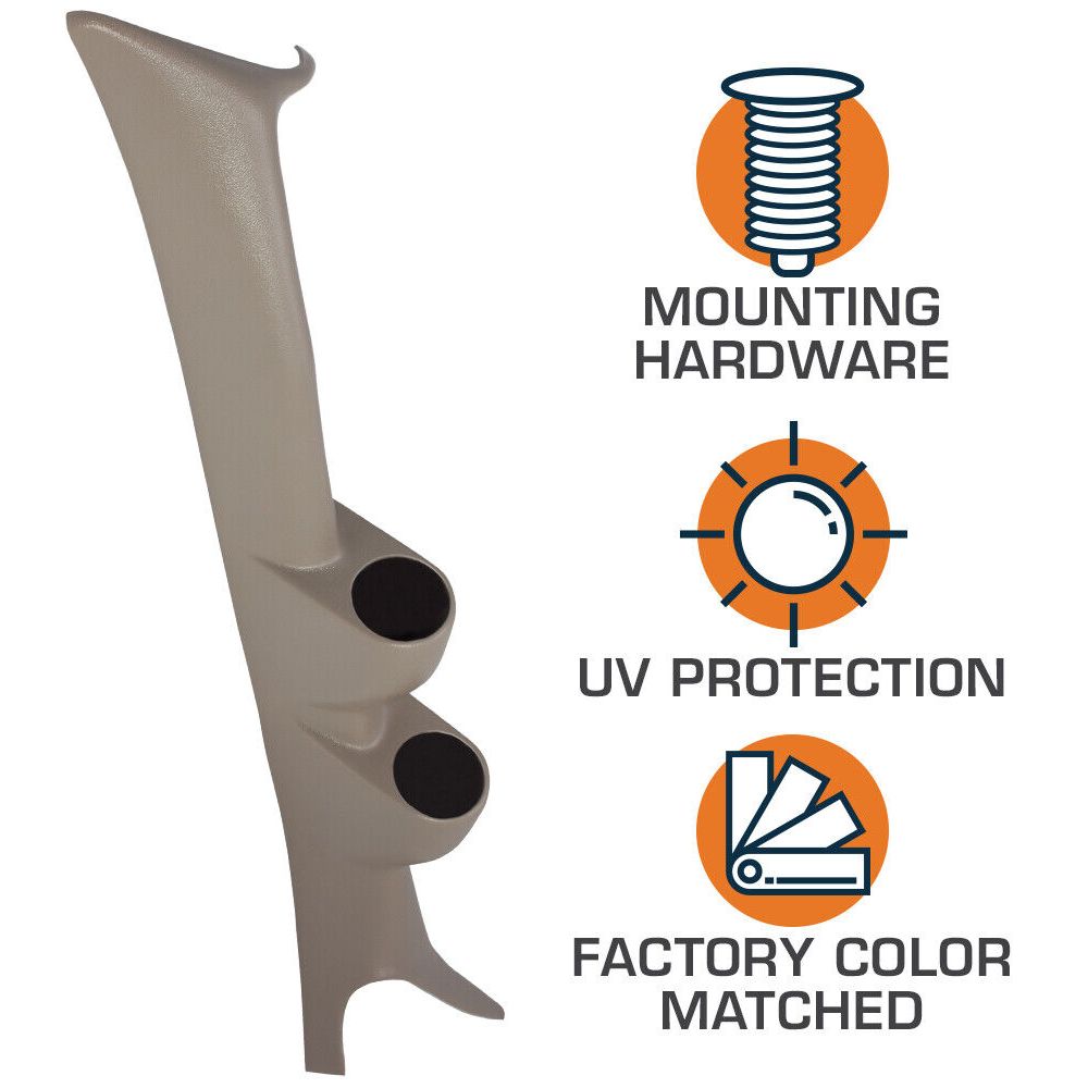 Tan Dual Gauge Pillar For Excursion F250 F350 F450 SuperDuty Super Duty