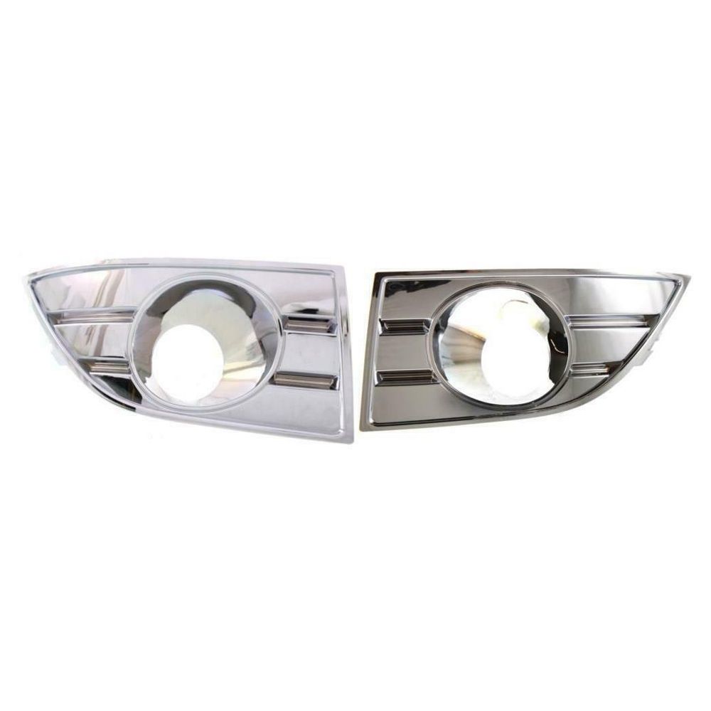 NEW Set Of 2 Fog Light Bezel Left & Right Chrome For Taurus 08 - 09 Ford Taurus