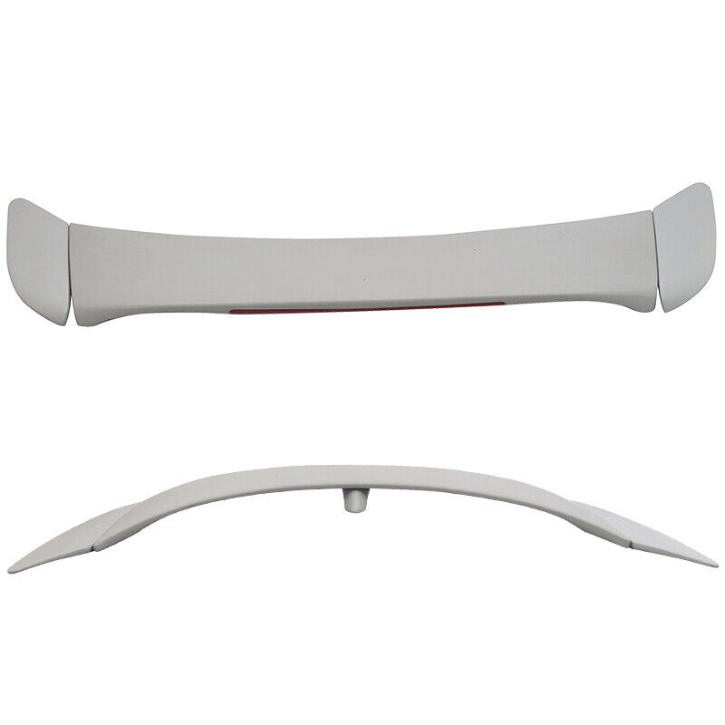3PCS Rear Trunk Spoiler W/3rd Brake Light OE Style