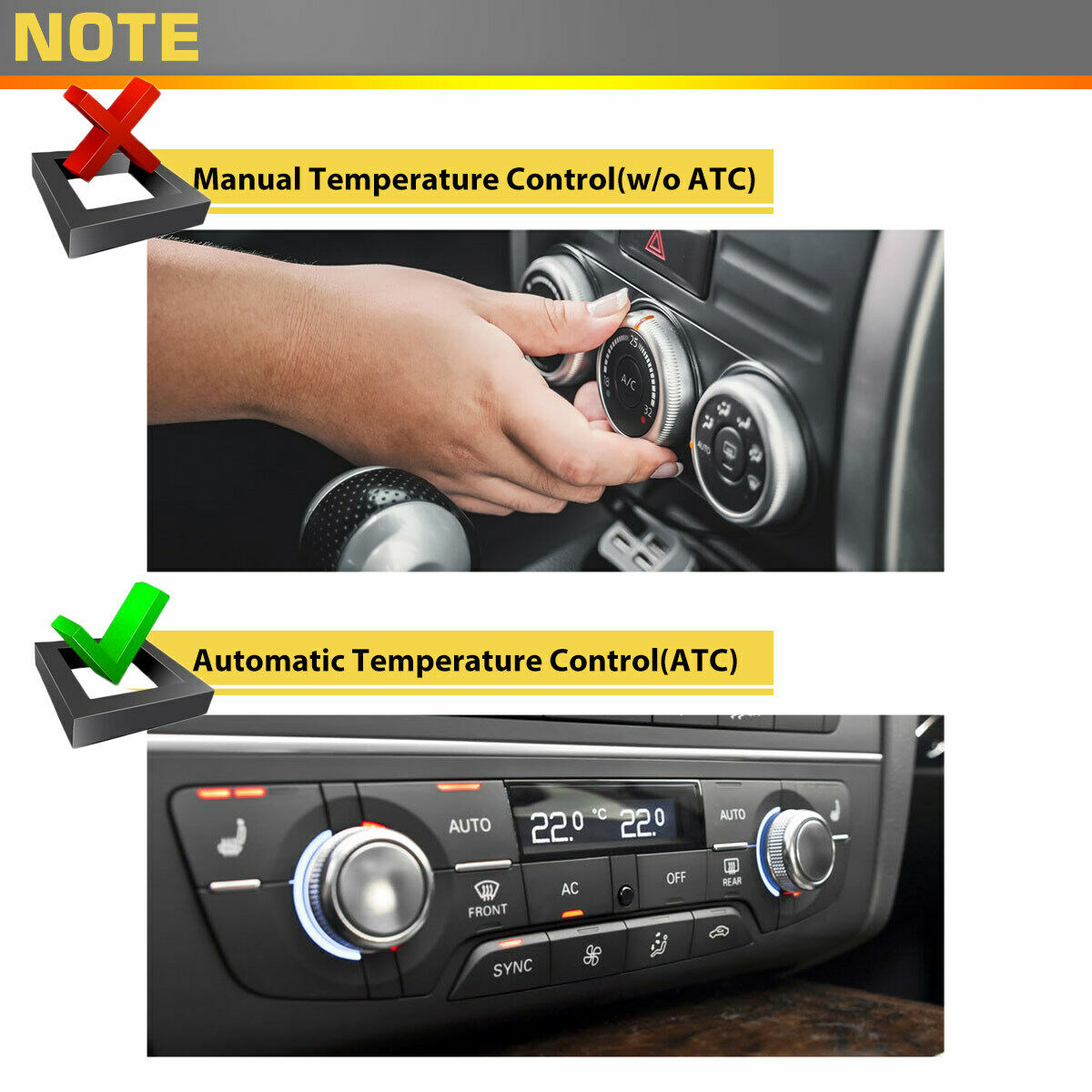 2 Sets Of - Heater Blend Door Actuator Temperature For Ford Lincoln Mercury