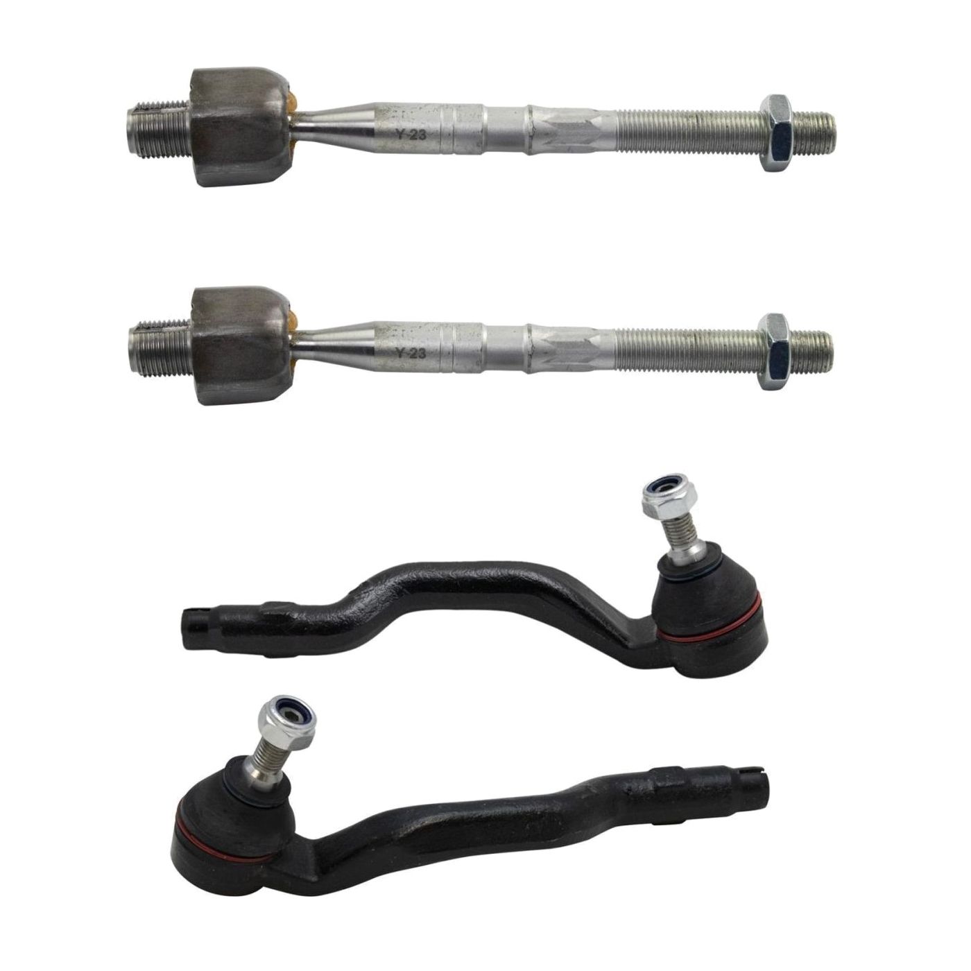 For BMW 2001-2005 325xi Base Sedan Front Inner & Outer Tie Rod Kit Set Of 4