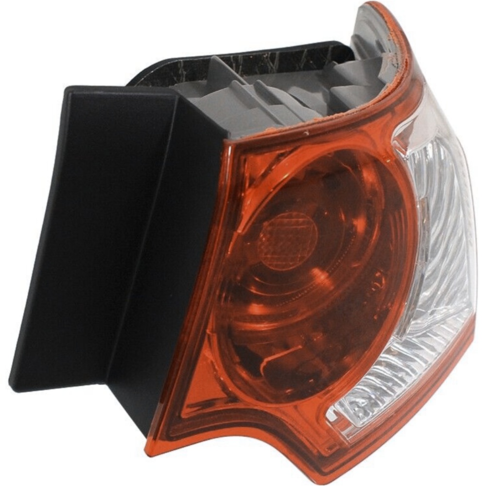 Halogen Tail Light Set For 2009-2010 Acura TSX Outer Clear/Red W/ Bulbs 2Pcs