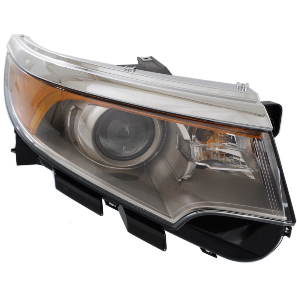 Headlight For Ford 11-14 Edge SEL 11-14 Edge Sport Right Clear Lens With Bulb