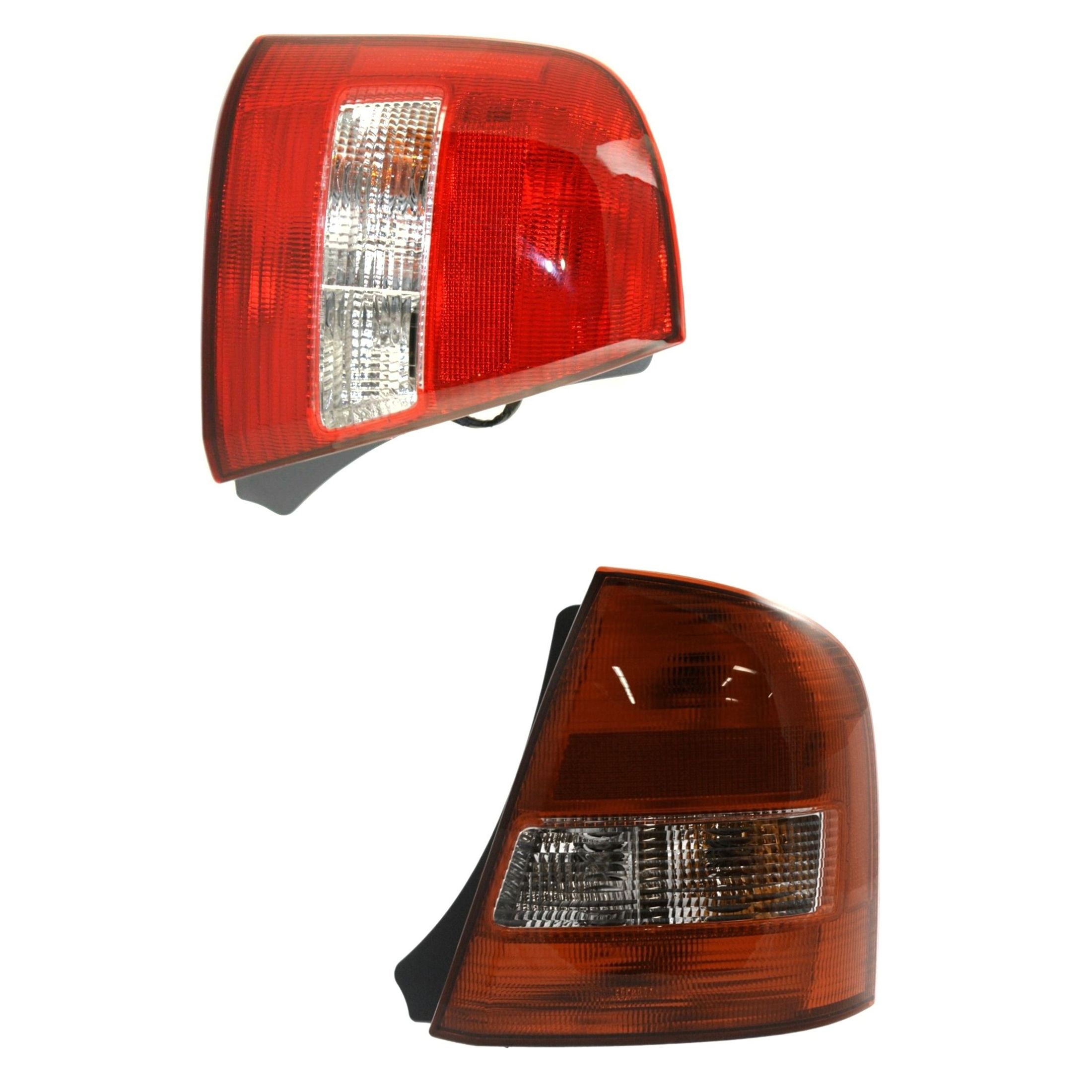 Set Of 2 Tail Light For 1999-2003 Mazda Protege Sedan LX LH & RH W/ Bulb(s)