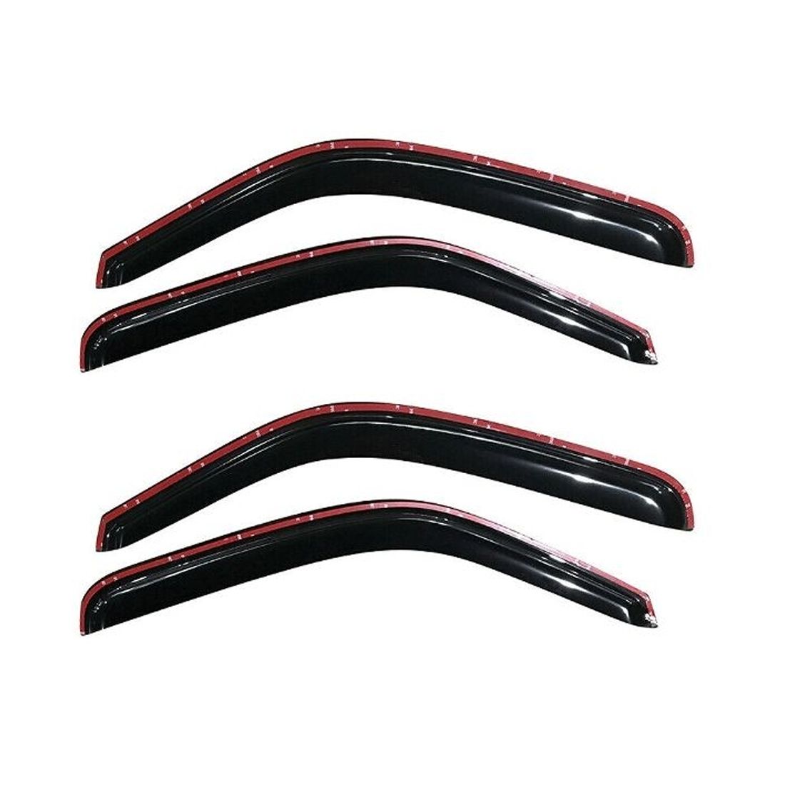 2 Sets Of - Cab Acrylic Slim Style Window Visors Set