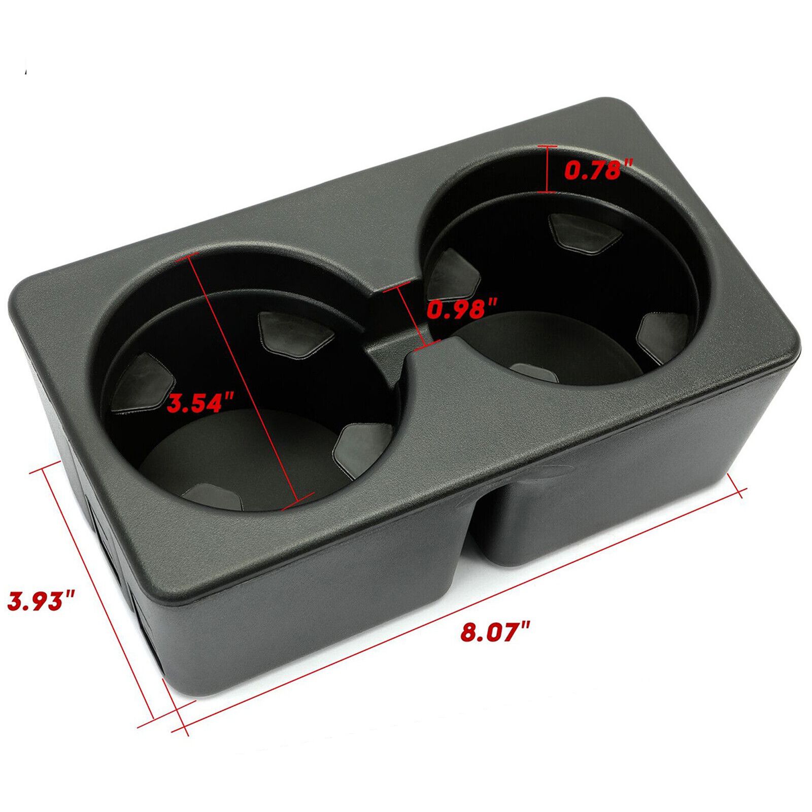 Dual Console Cup Holder Insert Drink For Cadillac