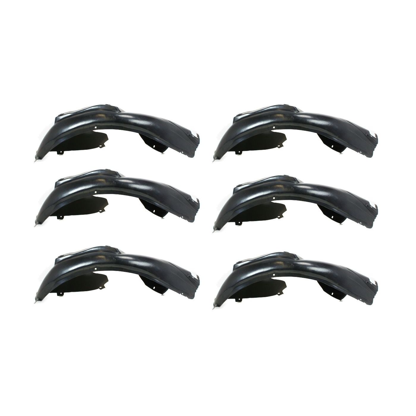 6 Sets Of - Fender Liner For Audi 06-13 A3 06-13 A3 Quattro Front Driver Side Rear