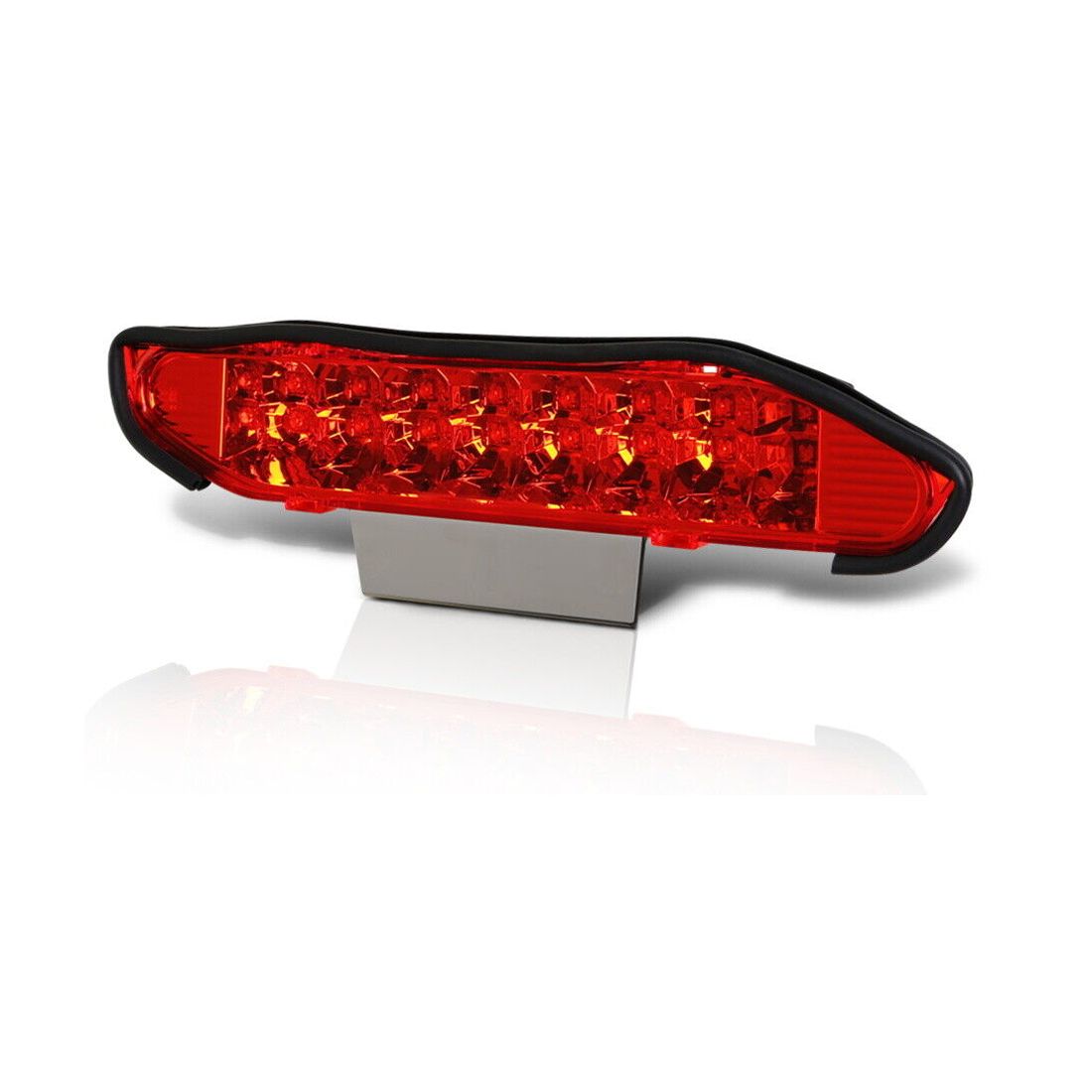 Fits 2000-2004 Nissan Xterra[Chrome/Red]Full LED Third 3rd Brake Light Tail Lamp