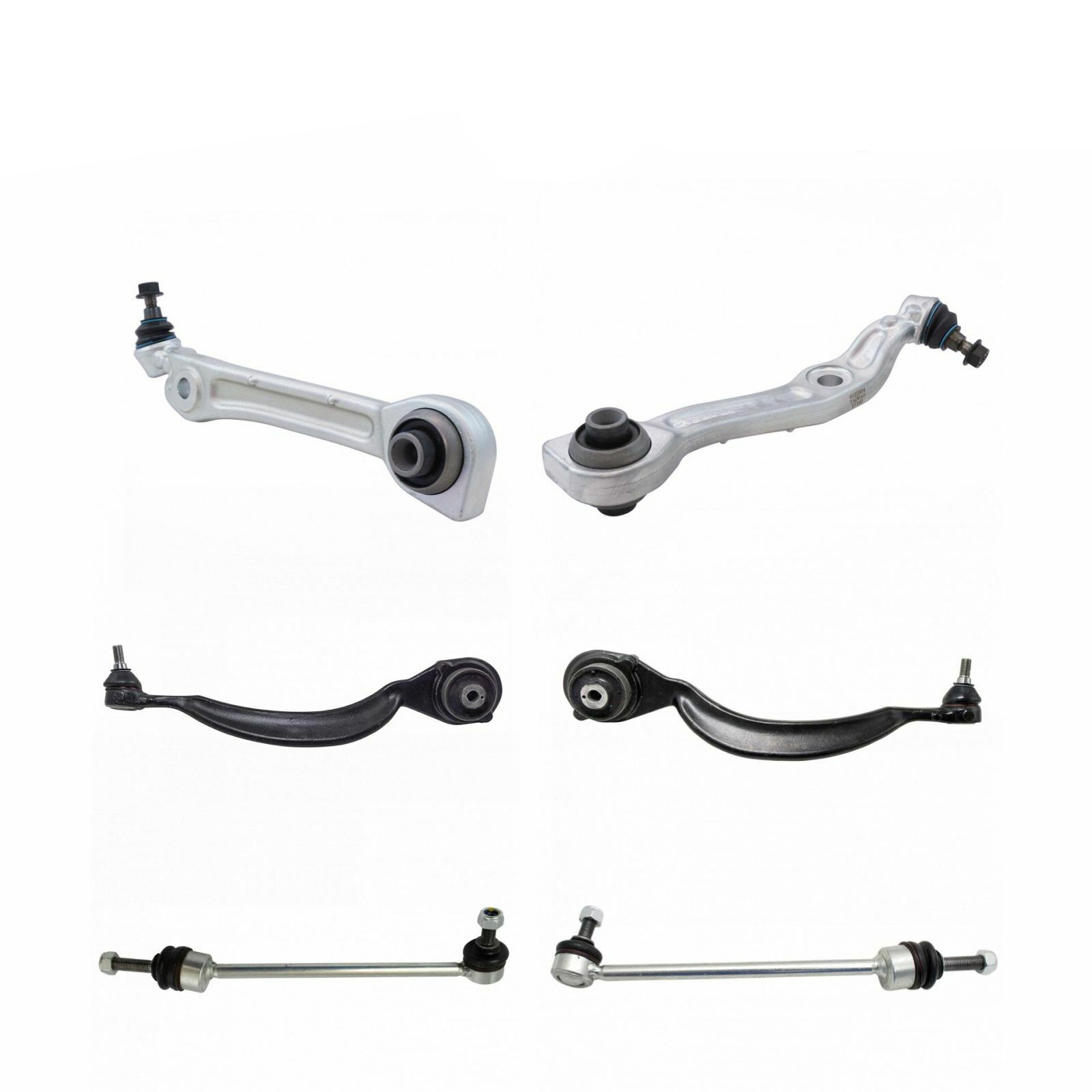 For Benz 6pc Suspension Kit Lower Control Arms W/ Ball Joints Sway Bar End Links