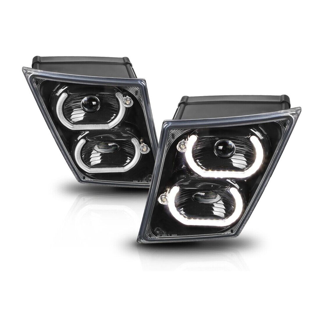 For 04-18 VNL Base A86536-KB200YAHLF Lack {DUAL Led U-HALO} Projector Fog Light